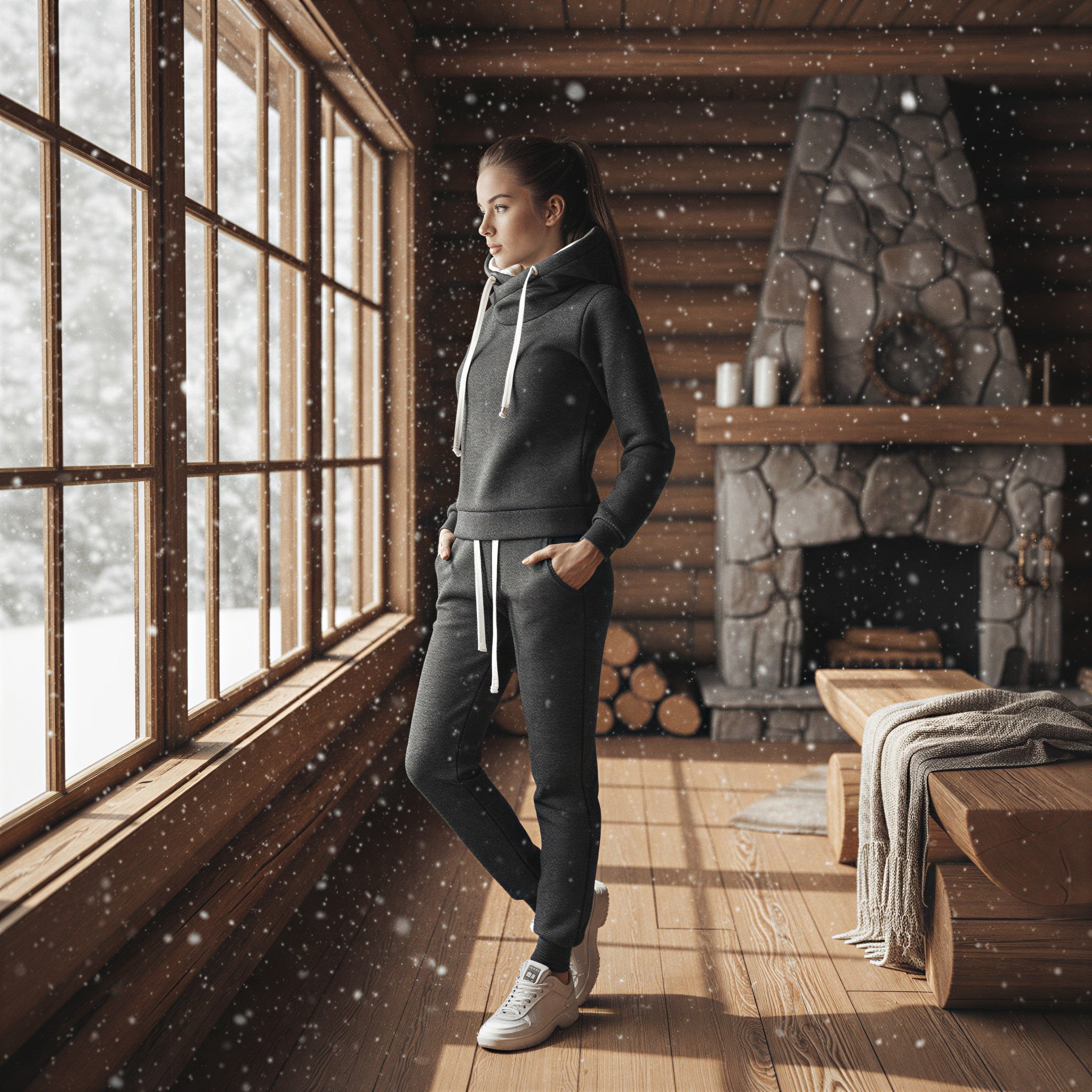 Completo Athleisure Donna | Felpa e Pantalone | Casual Sportivo