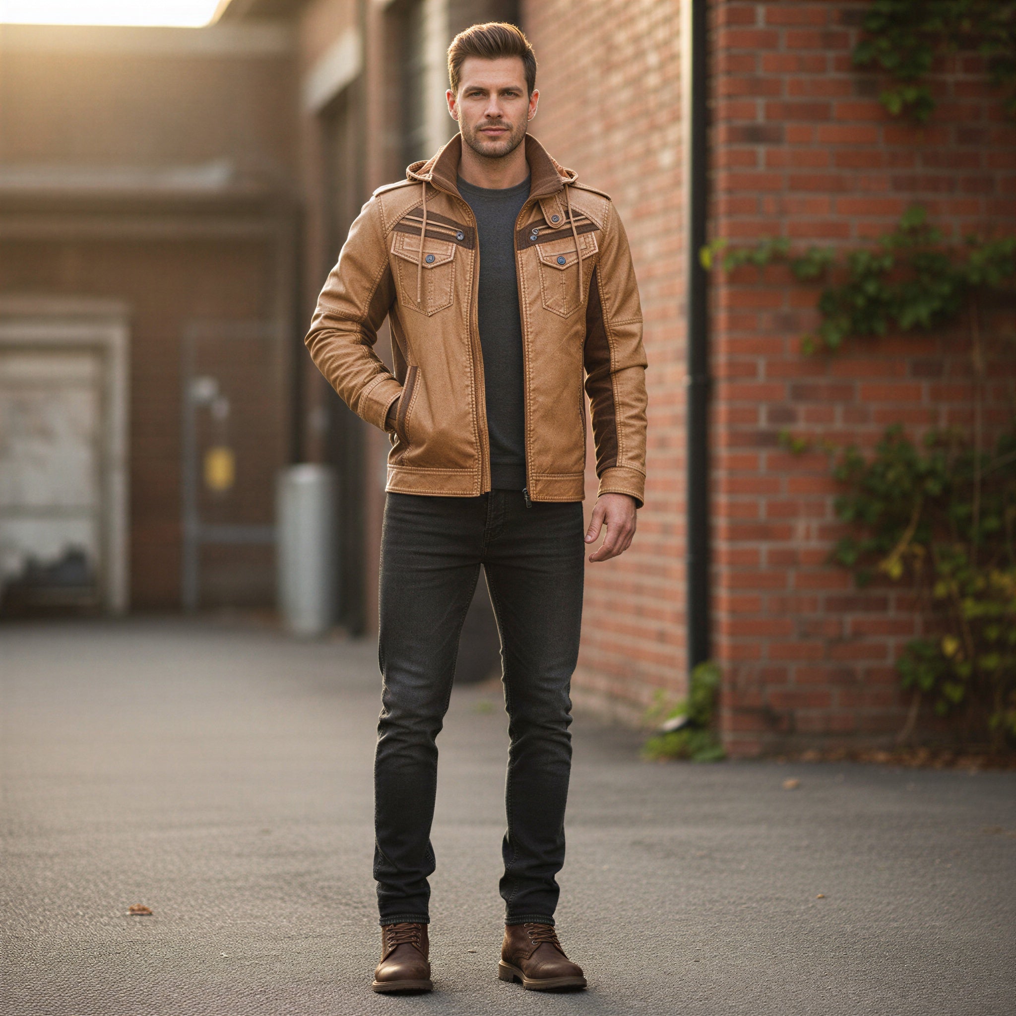 Giubbotto con Cappuccio e Zip | Casual