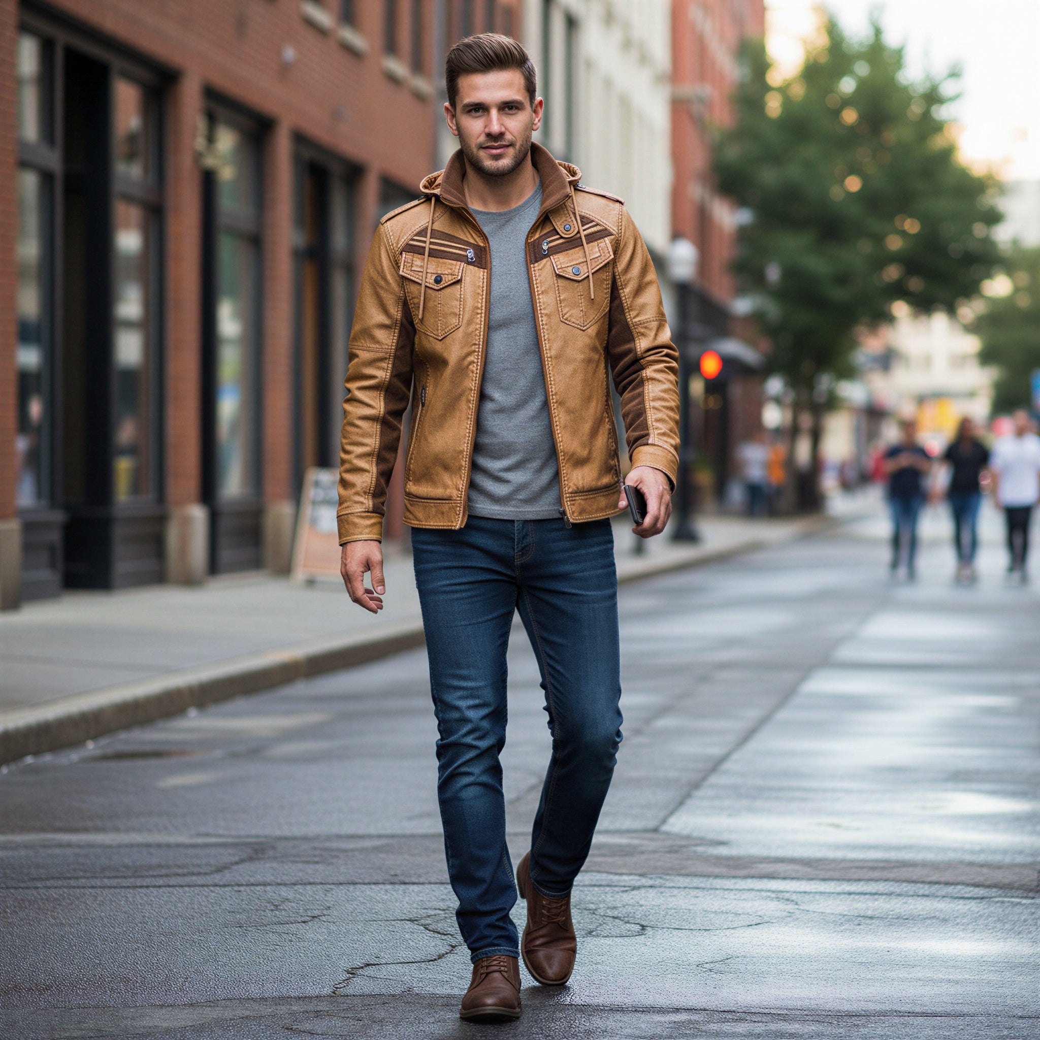 Giubbotto con Cappuccio e Zip | Casual