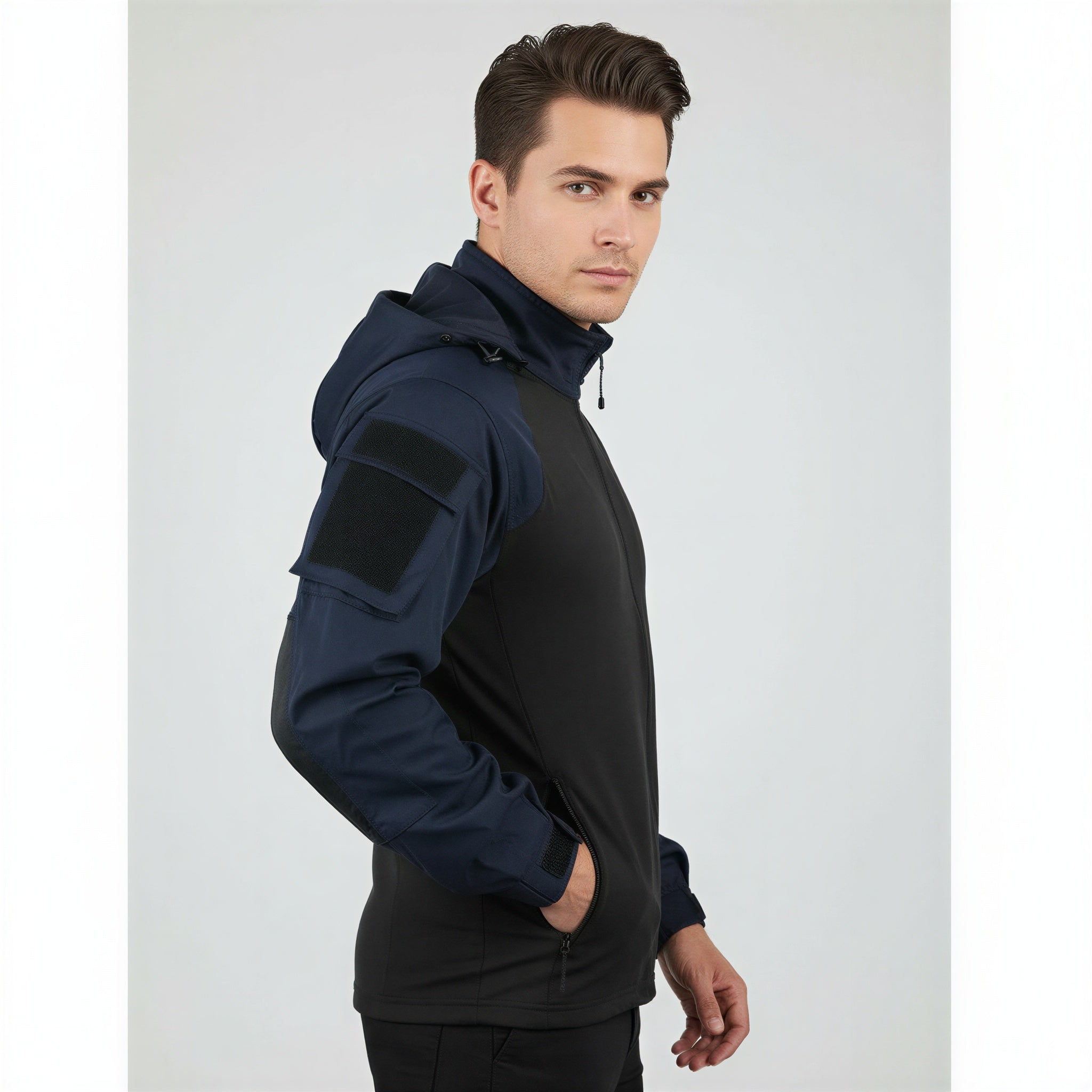 Felpa Tattica Peter | Zip 1/4 con Cappuccio | Outdoor