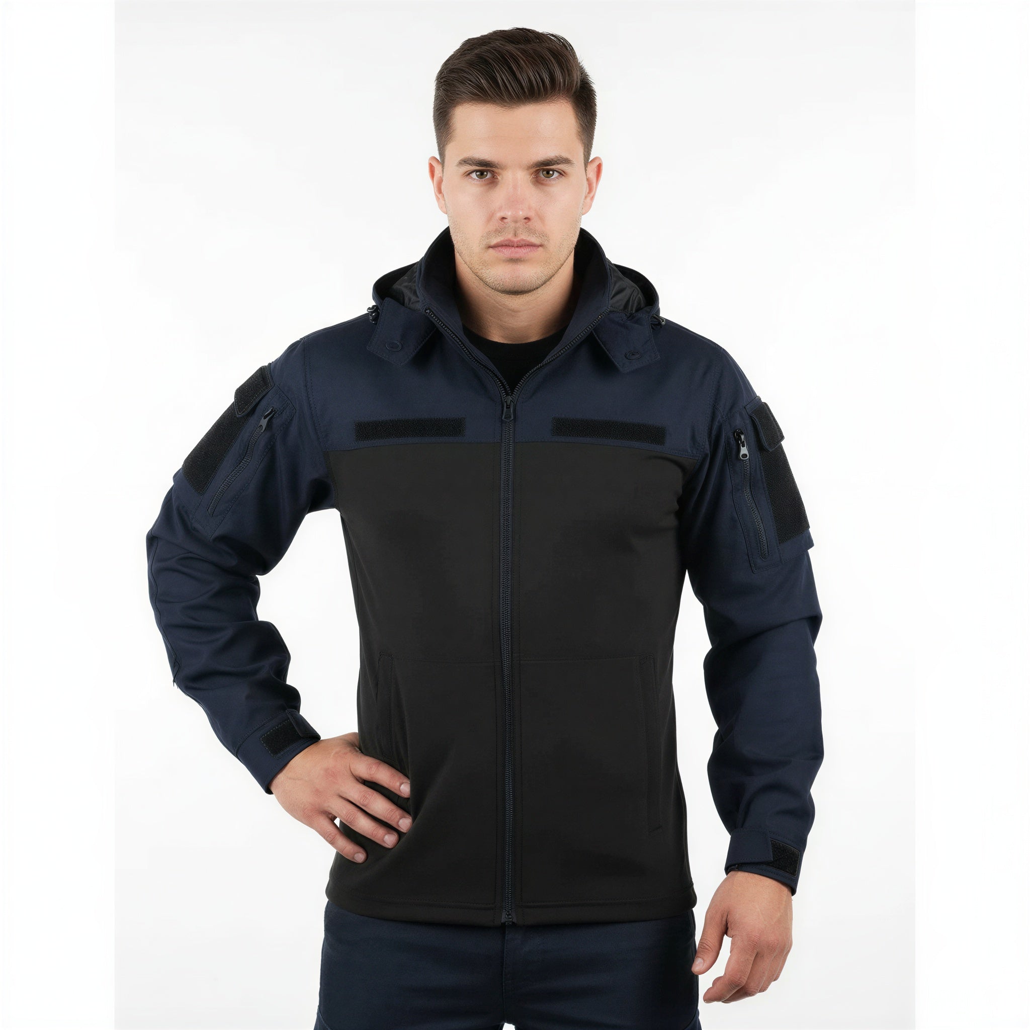 Felpa Tattica Peter | Zip 1/4 con Cappuccio | Outdoor