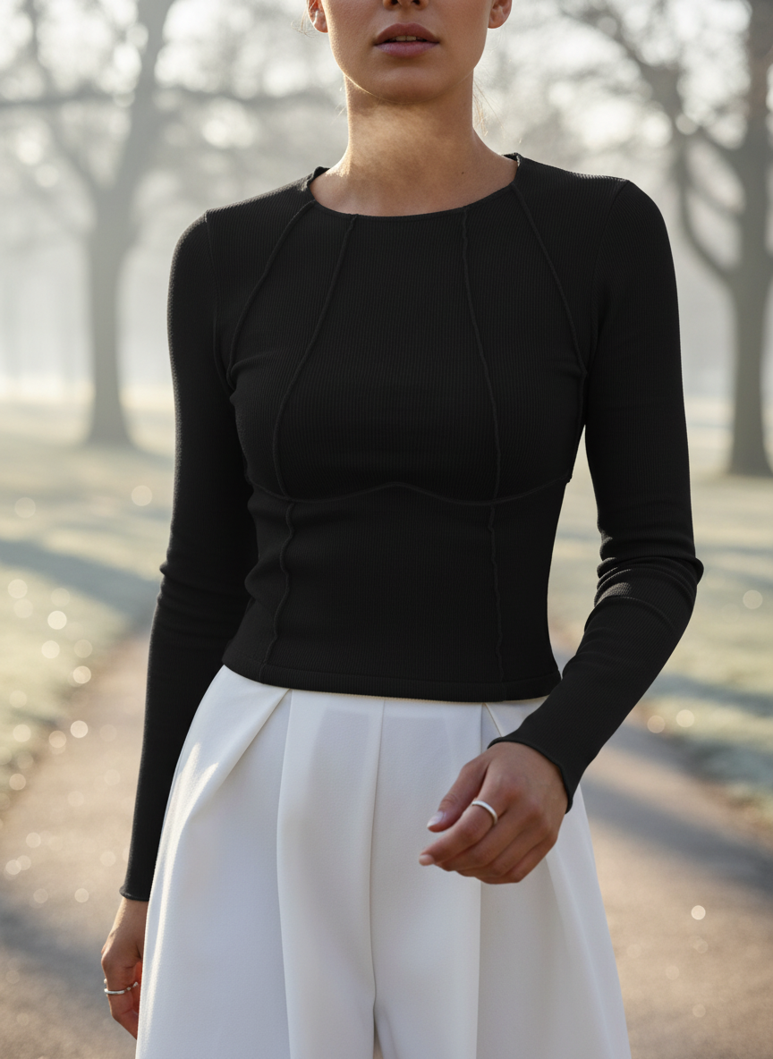 Top a Costine con Dettagli Scolpiti | Contemporaneo