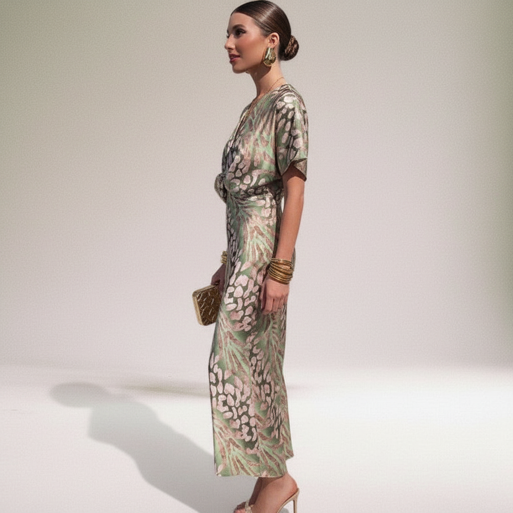 Abito Midi | Elegante Nodo sul busto | Primavera/Estate