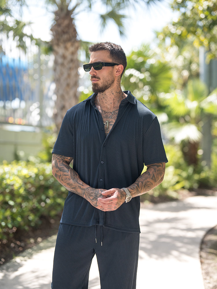 Nicolas Completo Estivo Casual a Righe con Vestibilità Morbida