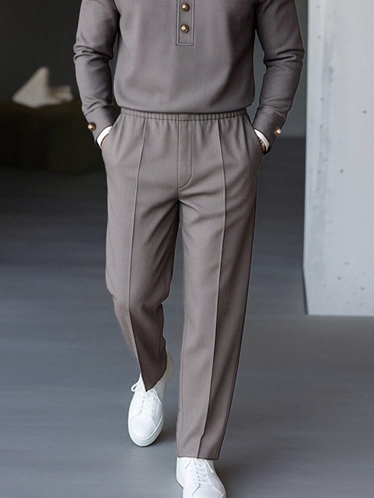 Ronaldo Completo Stile Militare Moderno in Tinta Unita