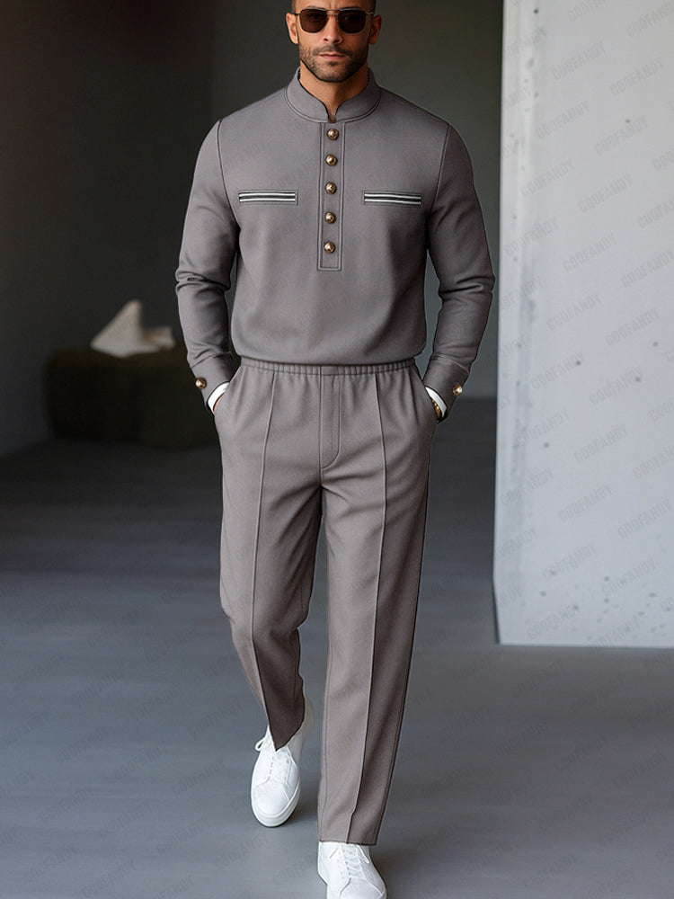 Ronaldo Completo Stile Militare Moderno in Tinta Unita