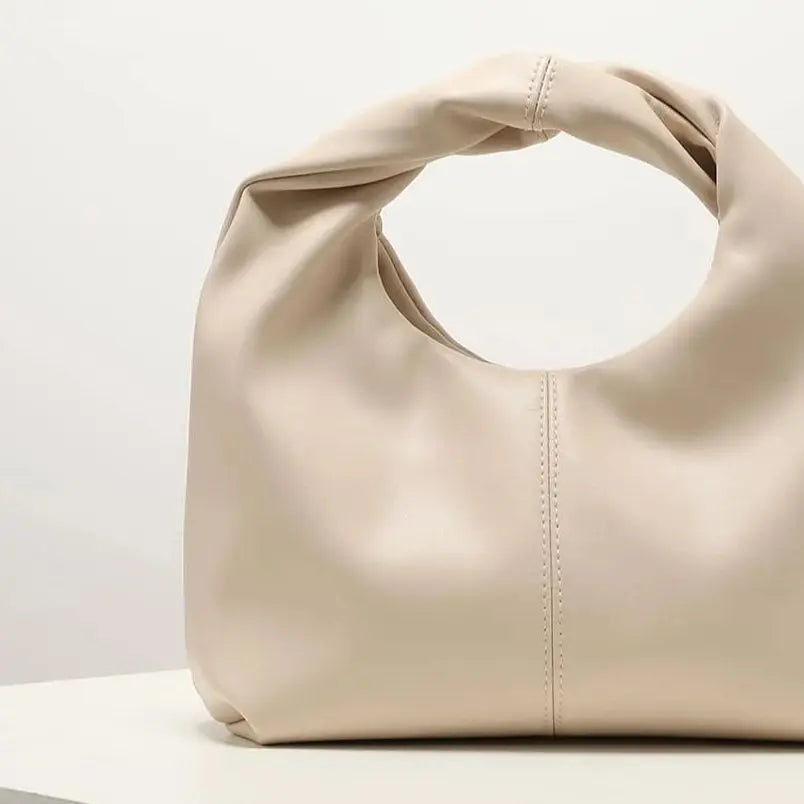 Borsa a Mano Minimal Chic con Nodo Distintivo