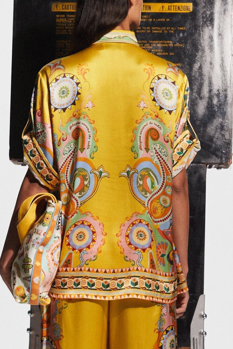 Completo Palazzo Stampa Cachemire di