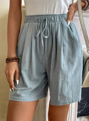 Shorts a Vita Alta con Coulisse