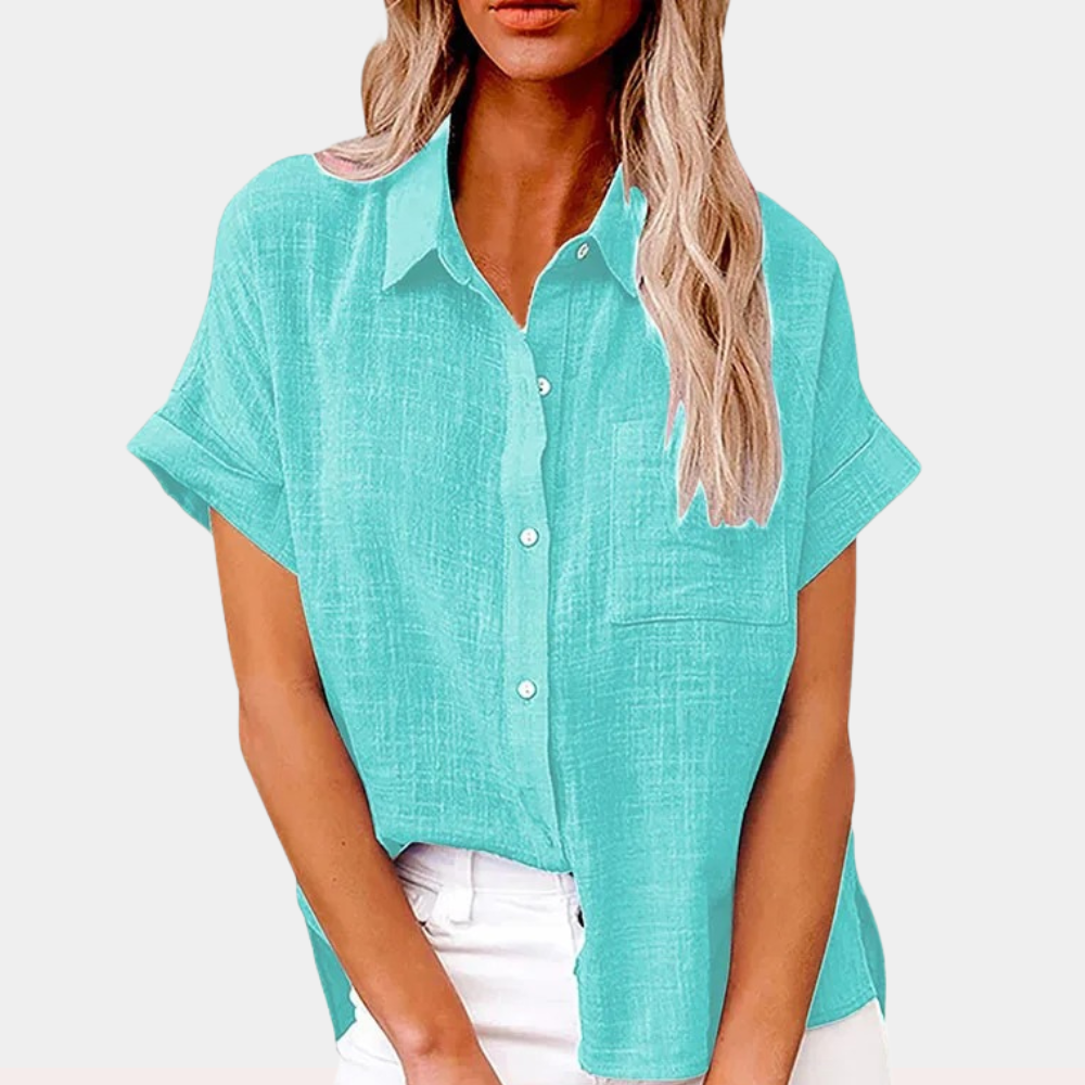 Camicia Casual Abbottonata Manica Corta
