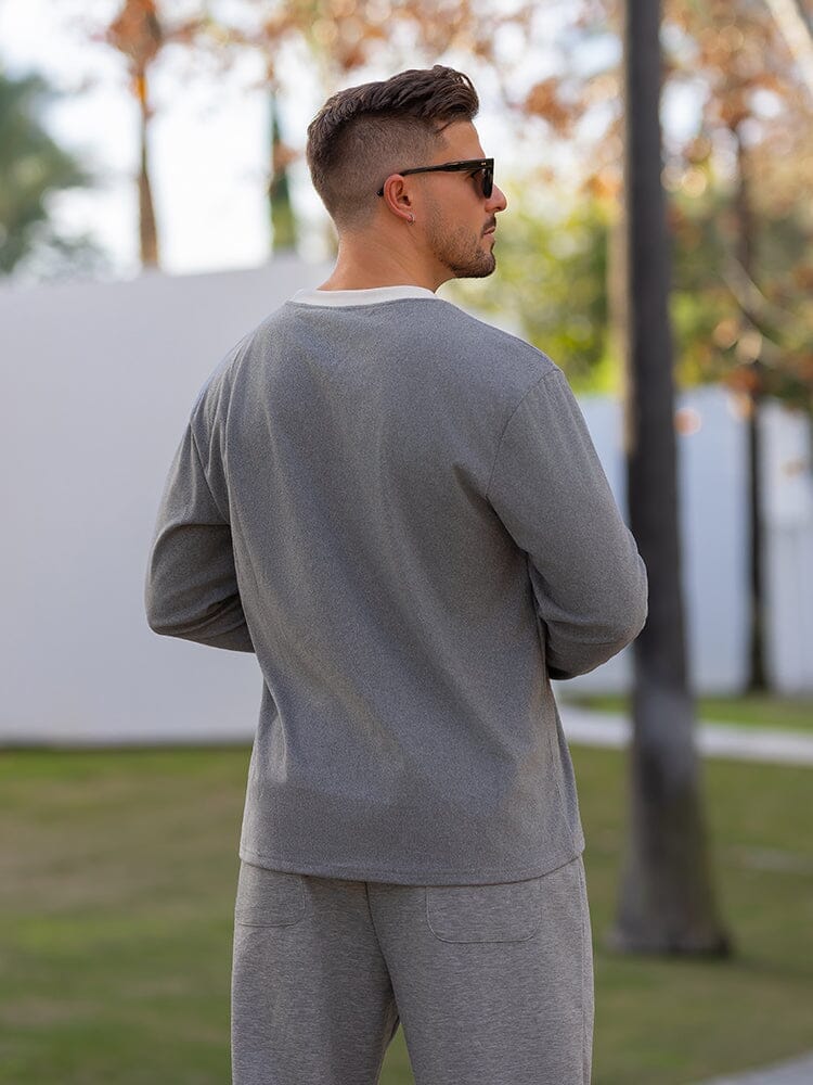 Soft Premium Colorblock Undershirt Sweatshirts coofandy 