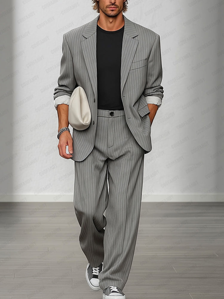 Tyler Completo Stile Moderno Righe - Blazer e Pantaloni