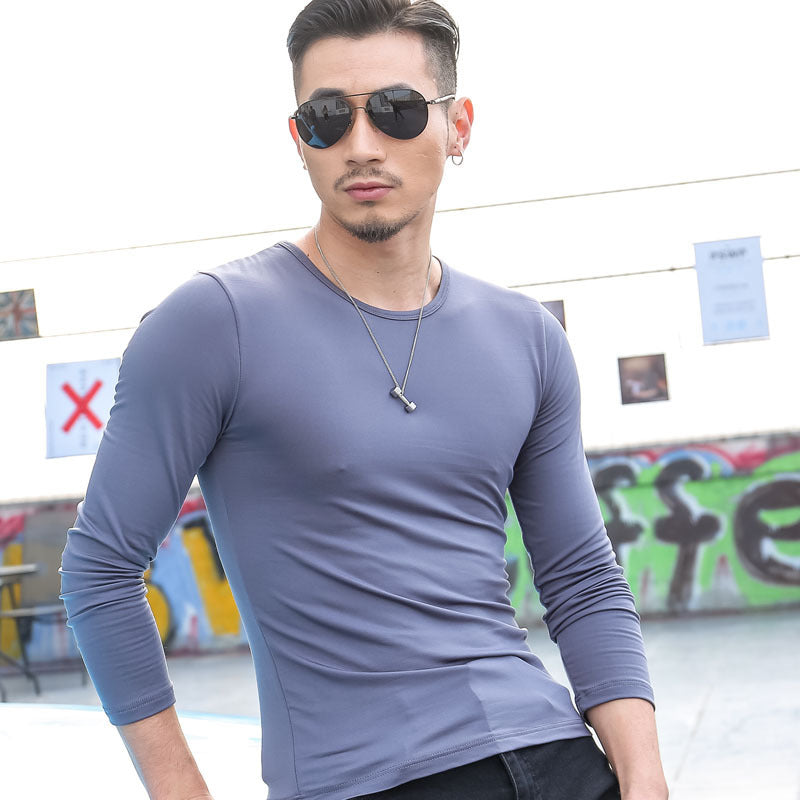 men's collar T-shirts, long sleeves, long sleeves, long sleeves, long sleeves, long sleeves and velvet t-shirts by http://Lolyshop.shop