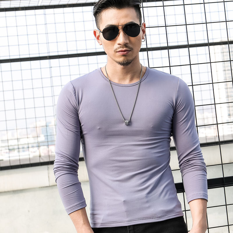 men's collar T-shirts, long sleeves, long sleeves, long sleeves, long sleeves, long sleeves and velvet t-shirts by http://Lolyshop.shop