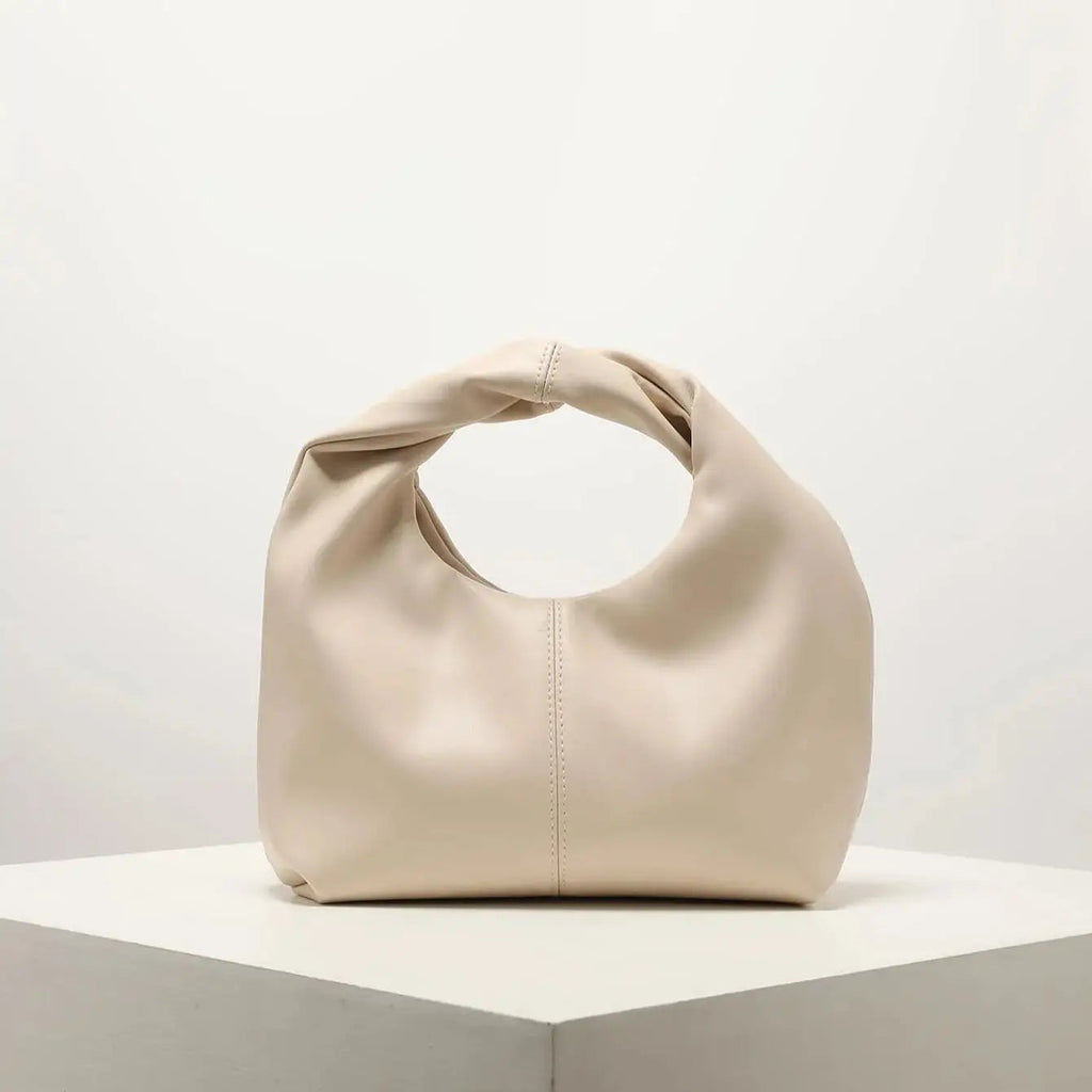 Borsa a Mano Minimal Chic con Nodo Distintivo