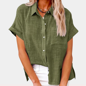 Camicia Casual Abbottonata Manica Corta