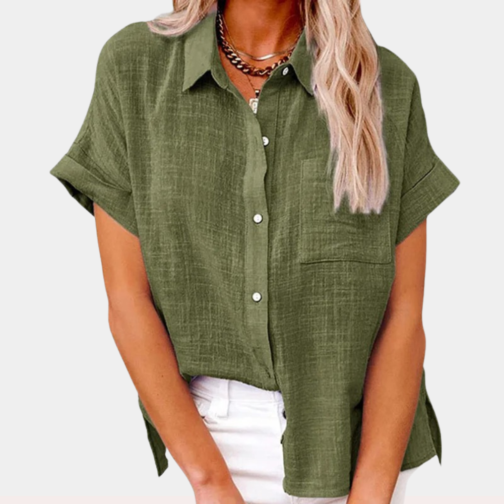 Camicia Casual Abbottonata Manica Corta