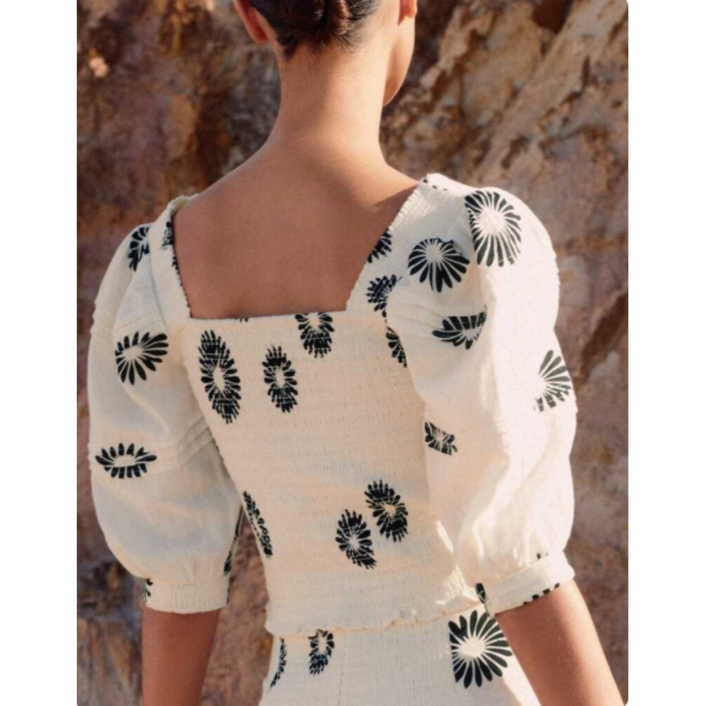 Completo Top e Gonna Floreale Bohémien