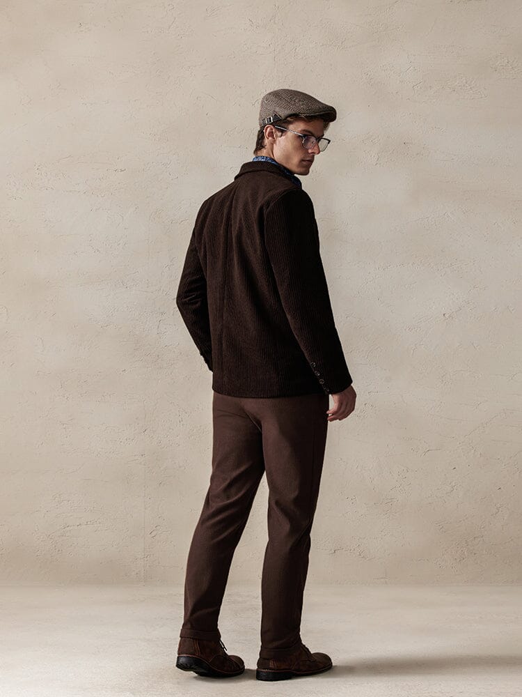 Elegant Corduroy Blazer Jacket Jackets coofandy 