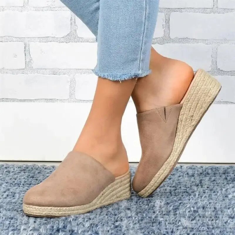 Donna Sandali Zeppa Scamosciata Espadrillas Slip-on-83367-458d7d17-51b8-427a-a82d-6edb5b2f5c77
