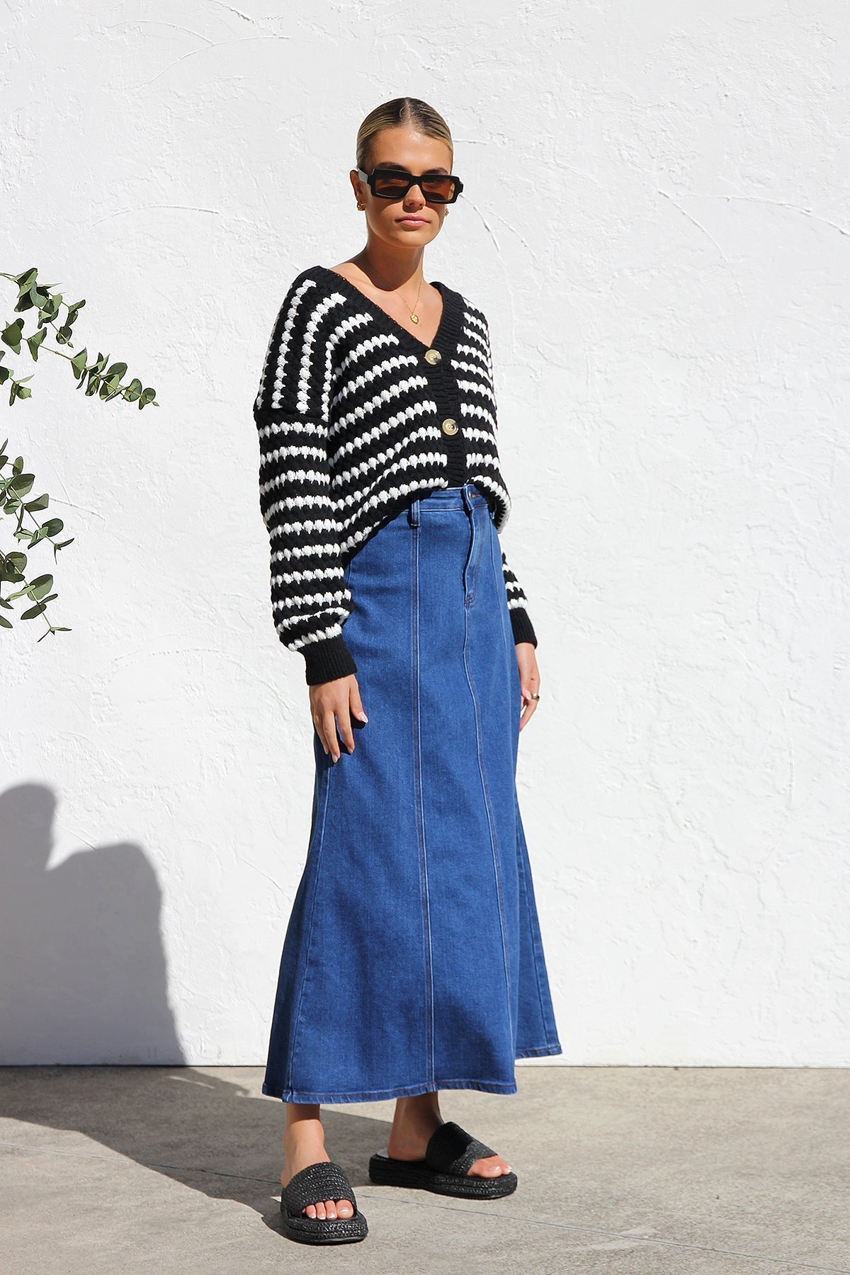 Gonna Midi Denim - Stile Classico Raffinato