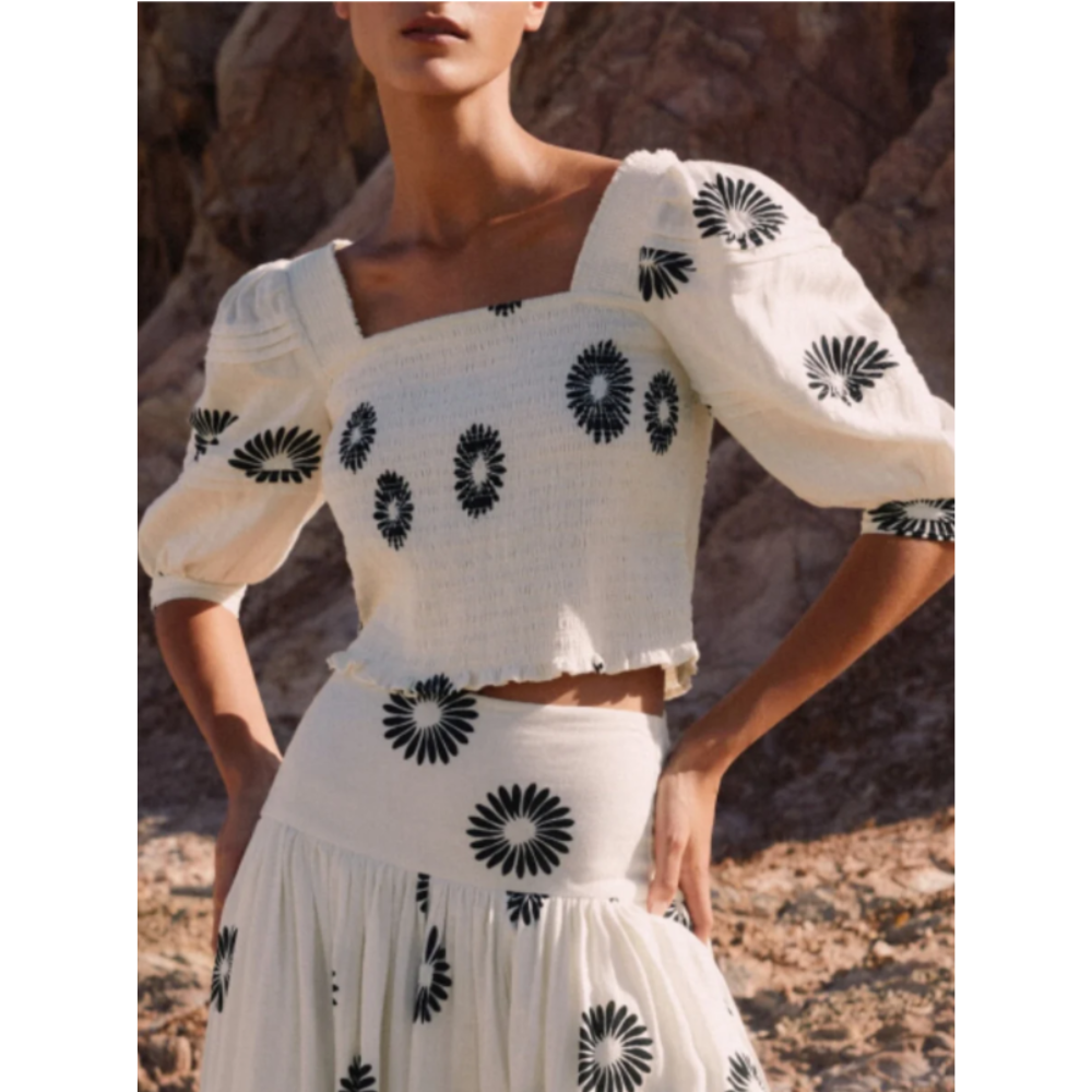 Completo Top e Gonna Floreale Bohémien