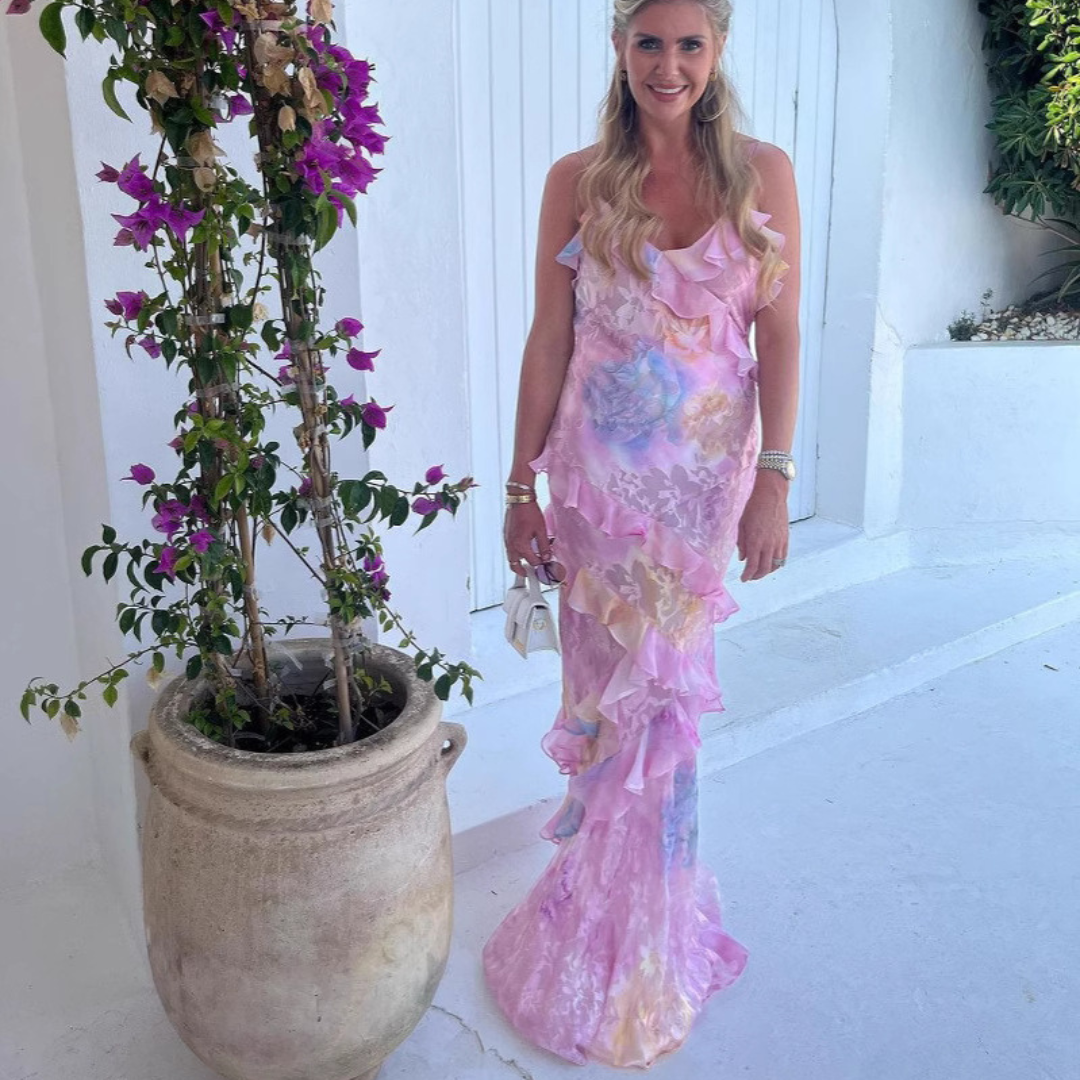 Abito Estivo Fluido – Dettagli Rouches e Spalline Sottili