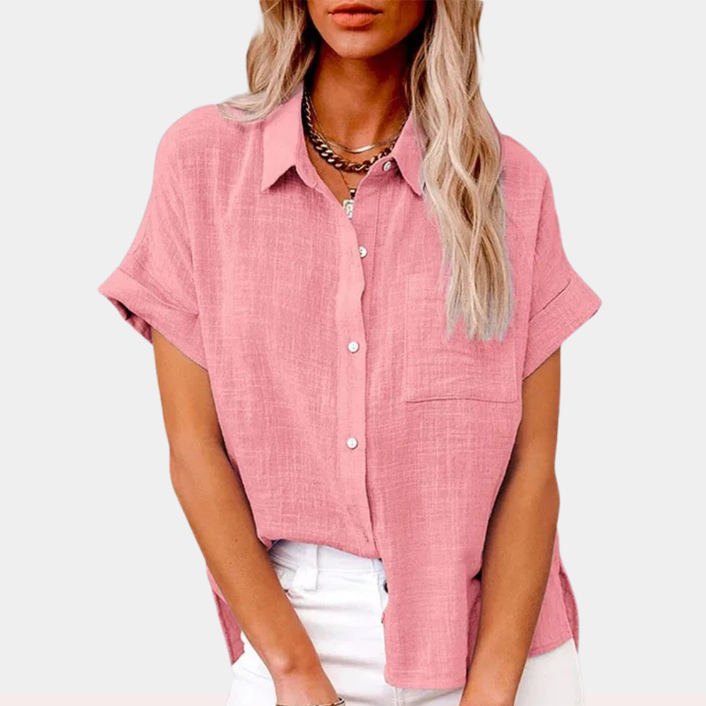 Camicia Casual Abbottonata Manica Corta