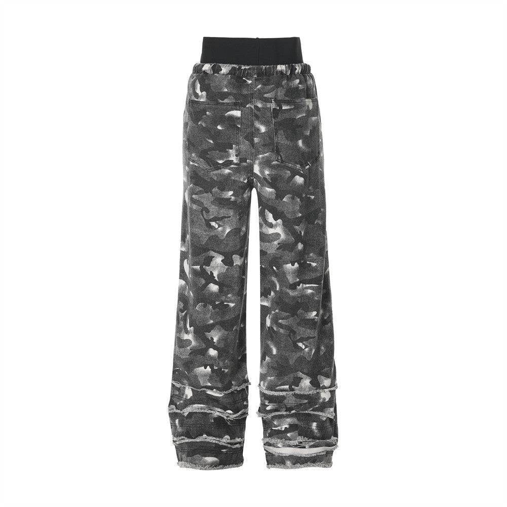 Camouflage Straight-leg Wide-leg Pants Men's Clothing European And American by http://Lolyshop.shop