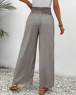 Dorio Moda Women's Pants – Wide Leg, Elastic Waistband, Drawstring, Multi-Color-83218-4ec96b8b-4138-49c9-b523-94703fb33332