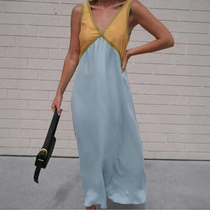 Abito Midi Color Block - Eleganza Disinvolta