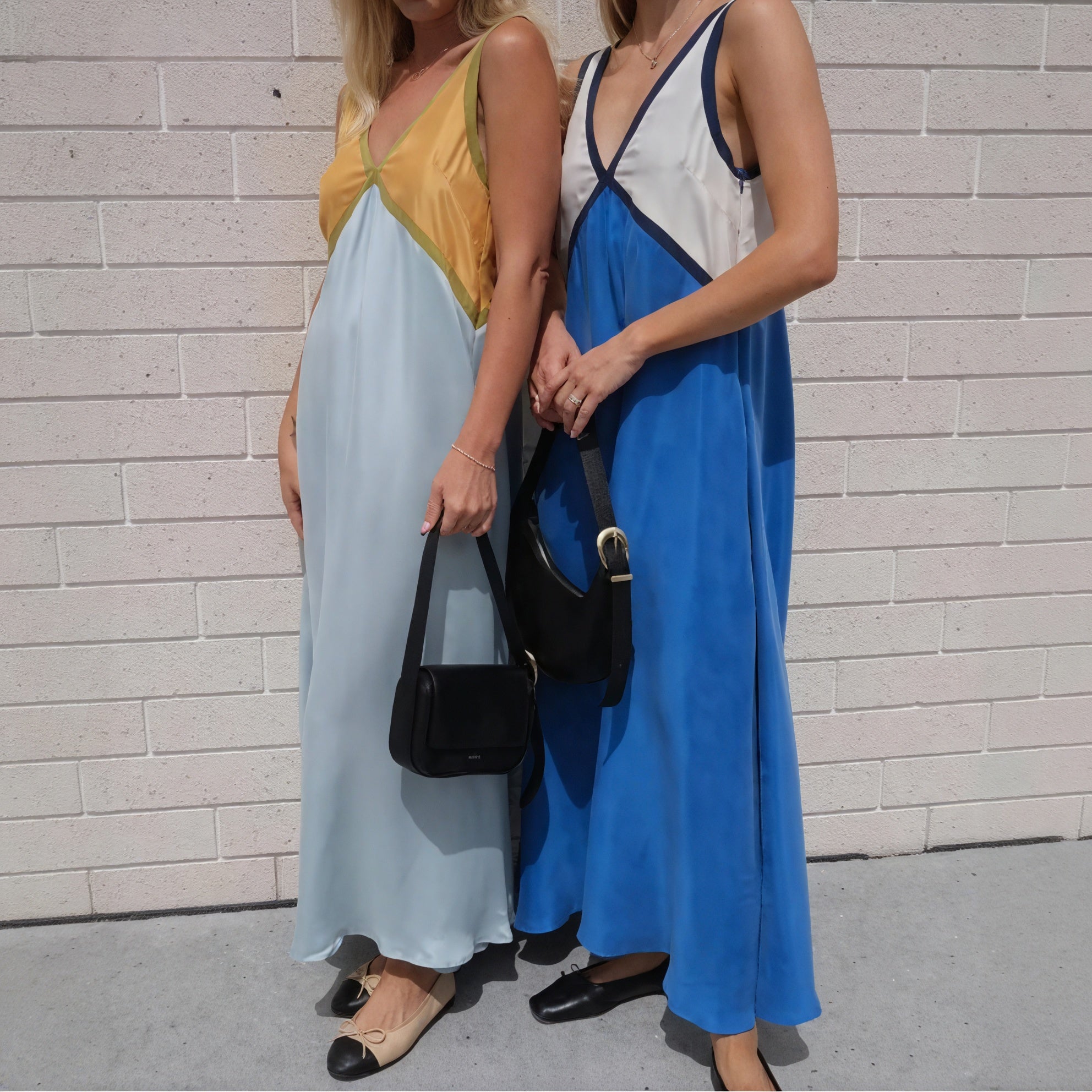 Abito Midi Color Block - Eleganza Disinvolta