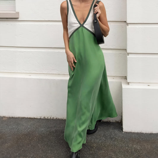 Abito Midi Color Block - Eleganza Disinvolta