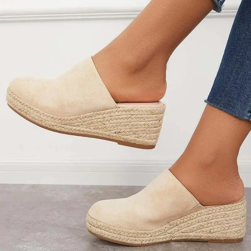 Donna Sandali Zeppa Scamosciata Espadrillas Slip-on-83367-584b2090-2f5c-496b-8028-d0f227420619