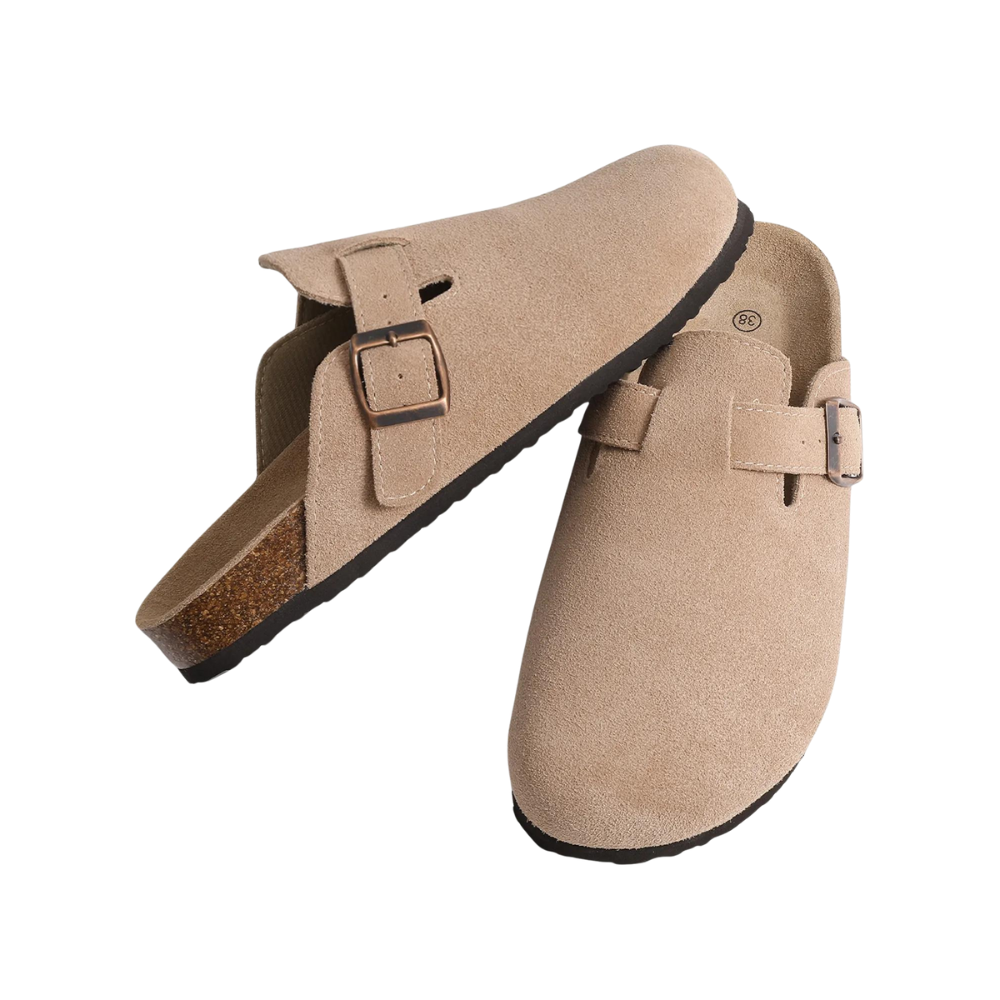 Mule Scamosciate – Plantare in Sughero Regolabile