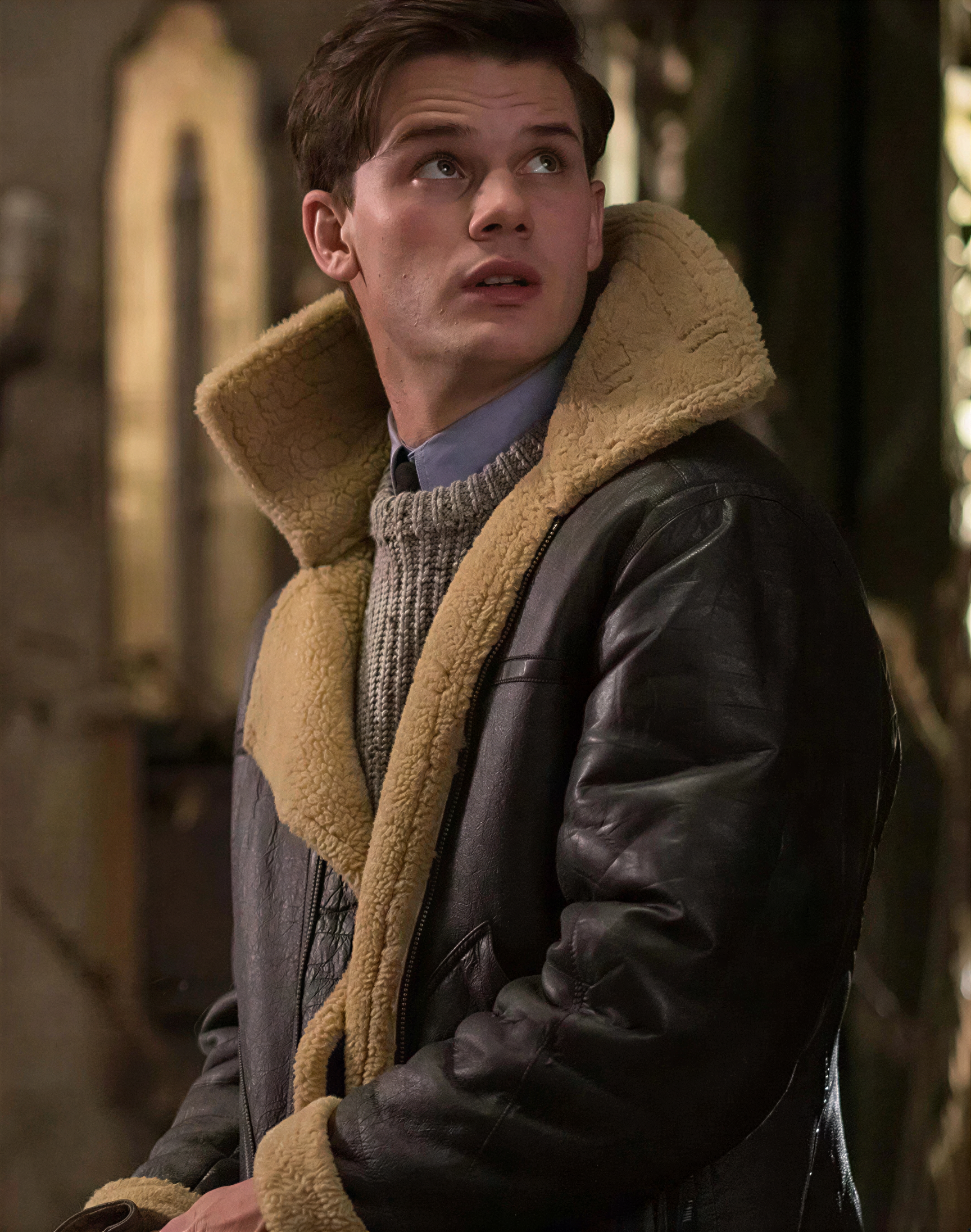 Giacca Aviatore in Pelle | Calda Shearling | Inverno