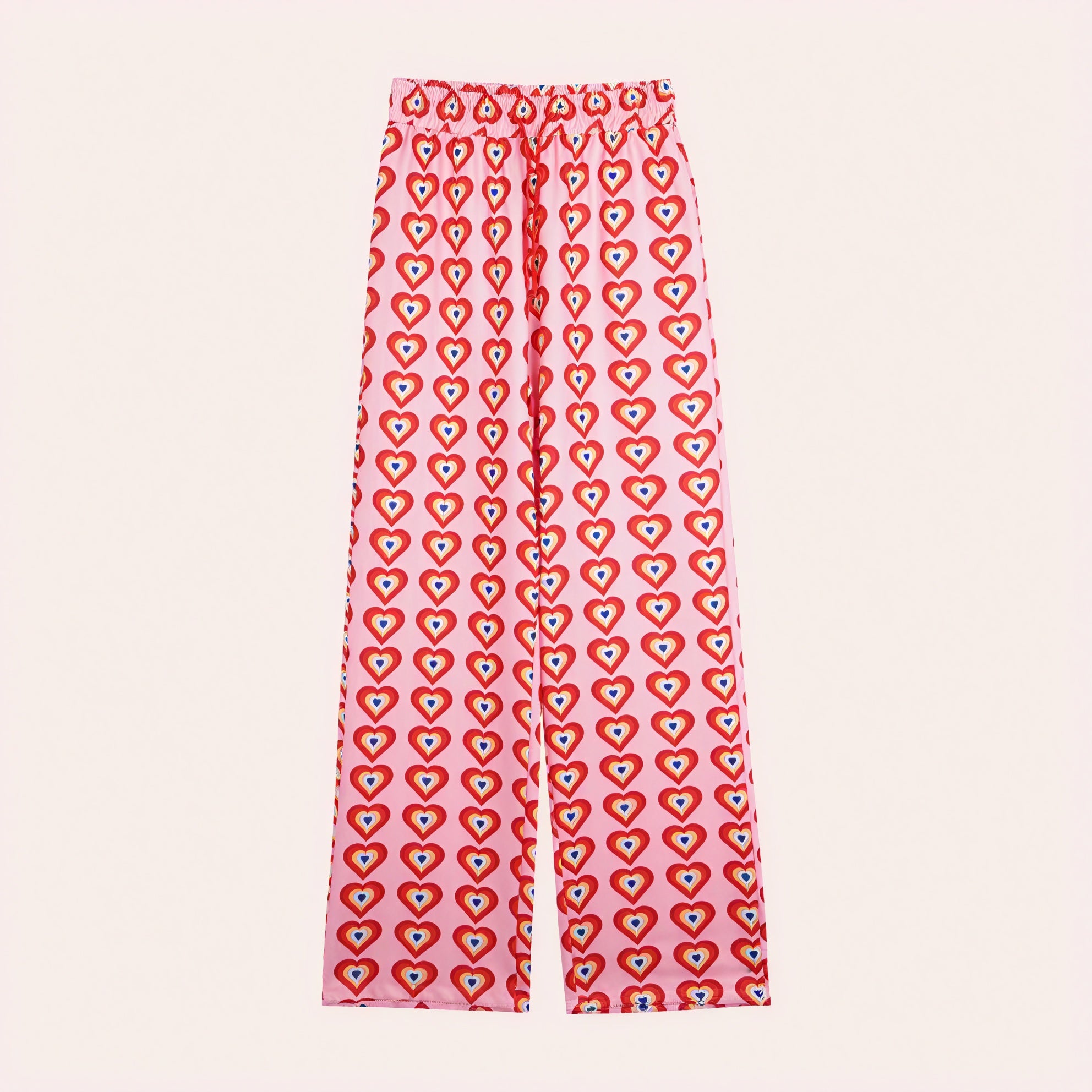 Pantaloni Ampi Fantasia Cuore