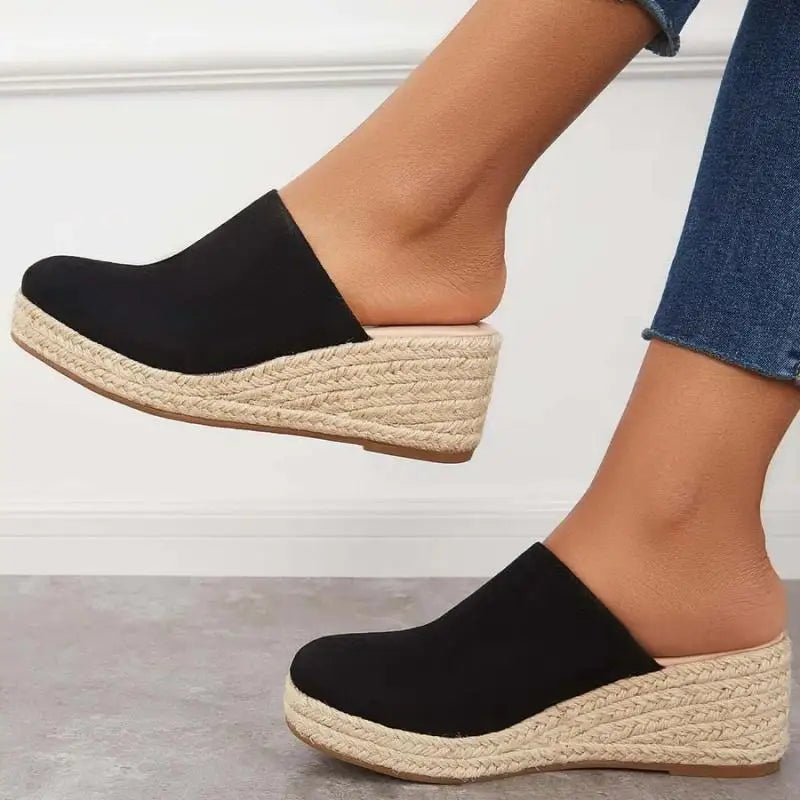 Donna Sandali Zeppa Scamosciata Espadrillas Slip-on-83367-637b1d08-f63f-4631-b25c-f37867a05e1f
