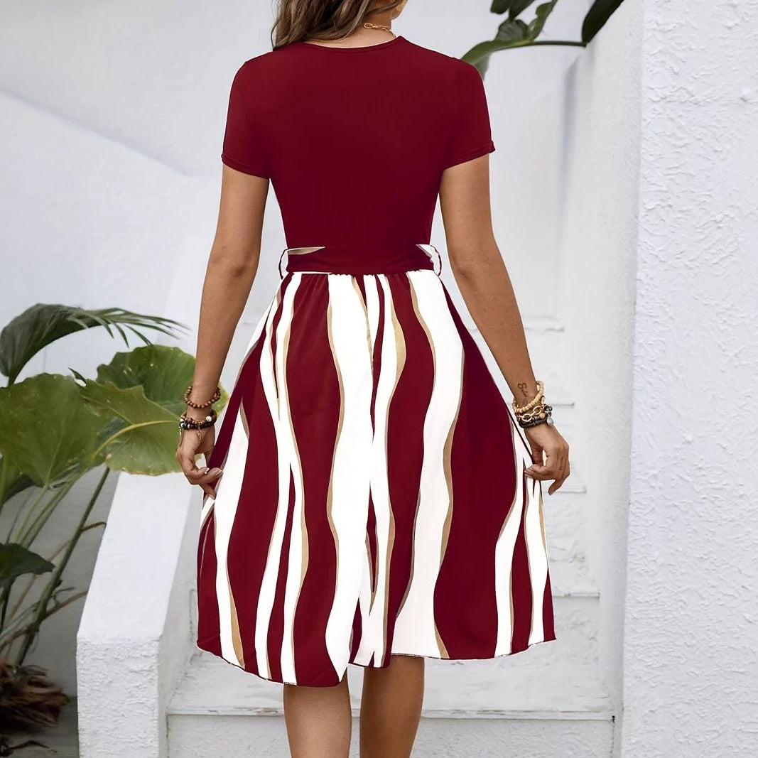 Abito Casual Chic con Gonna Fluttuante