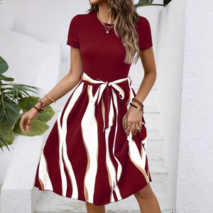 Abito Casual Chic con Gonna Fluttuante