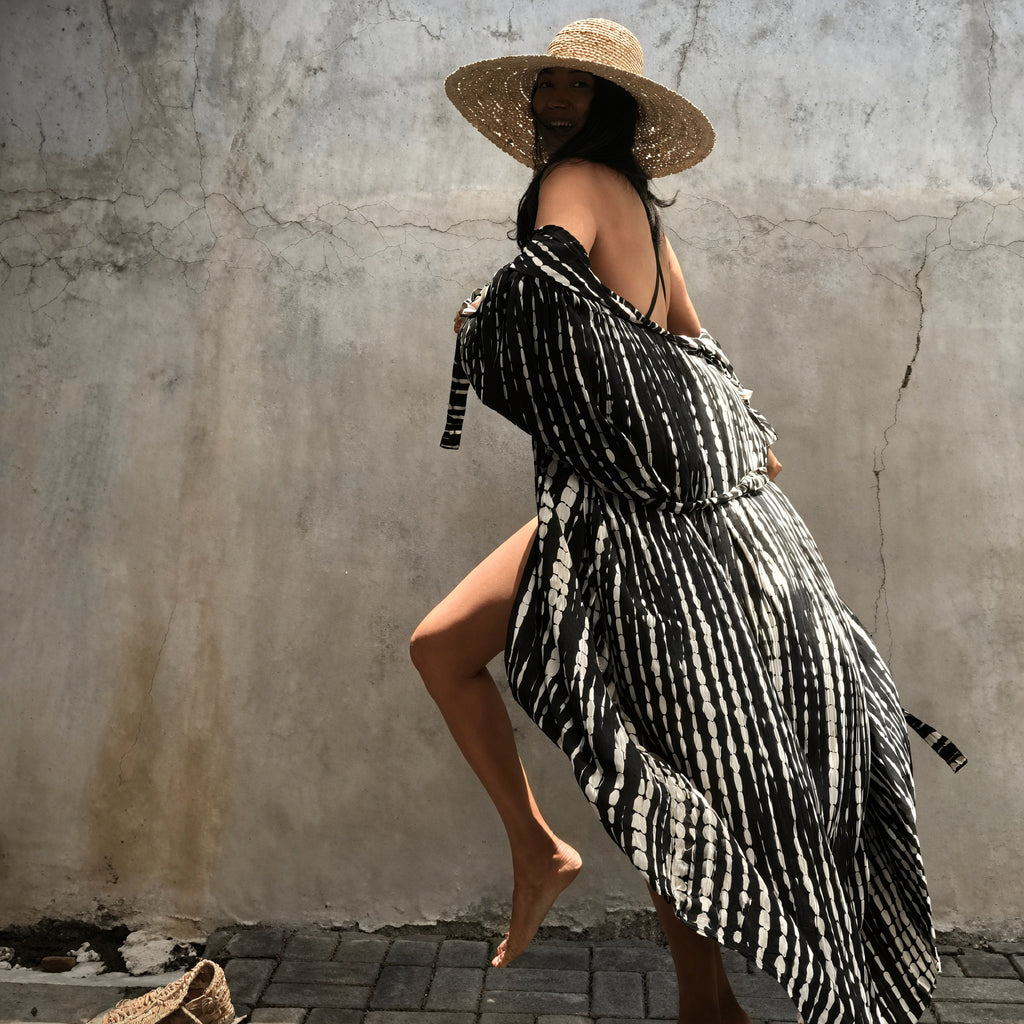 Abito Bohemien con Design Kimono