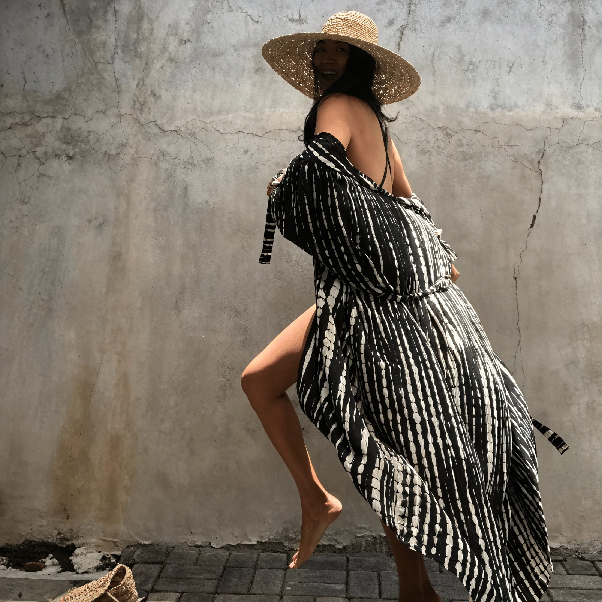 Abito Bohemien con Design Kimono