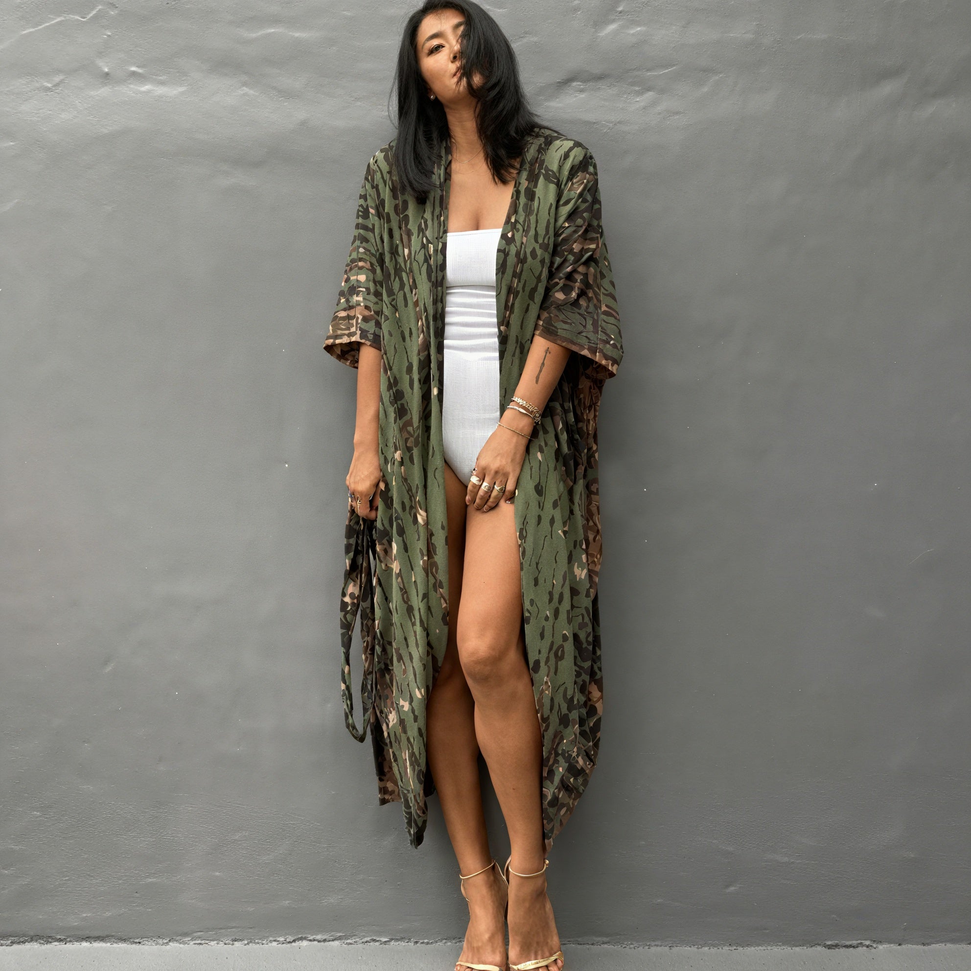 Abito Bohemien con Design Kimono