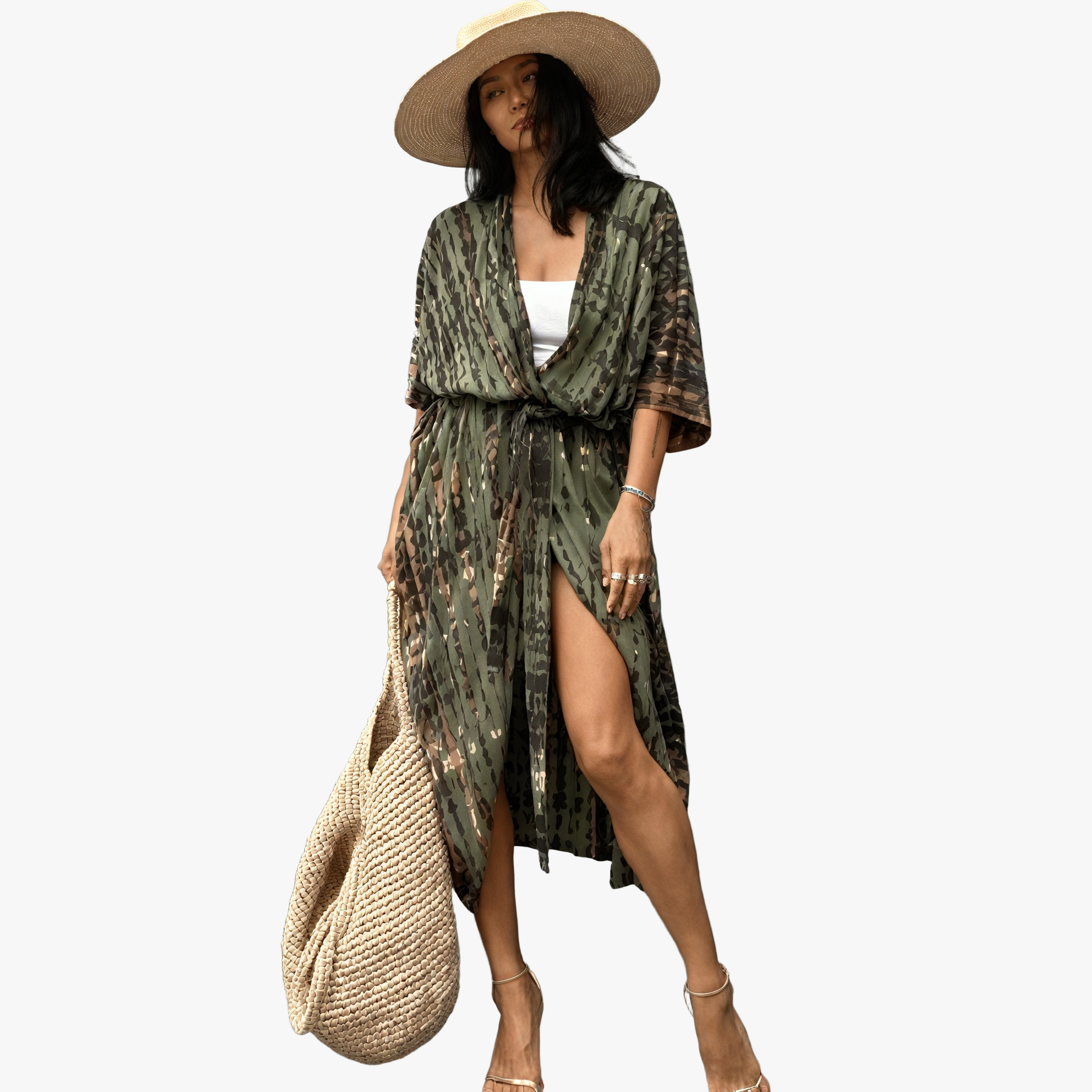 Abito Bohemien con Design Kimono