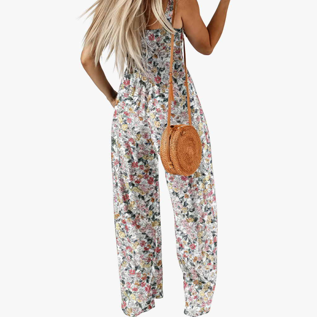 Jumpsuit Bohemien con Stampa Floreale