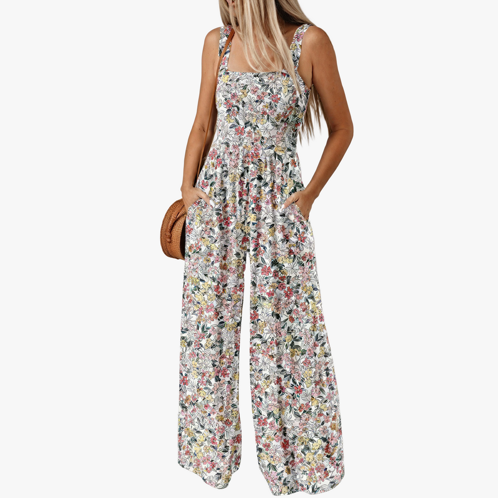 Jumpsuit Bohemien con Stampa Floreale