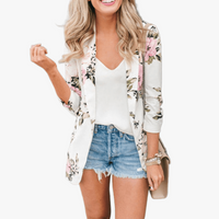 Blazer floreale chic
