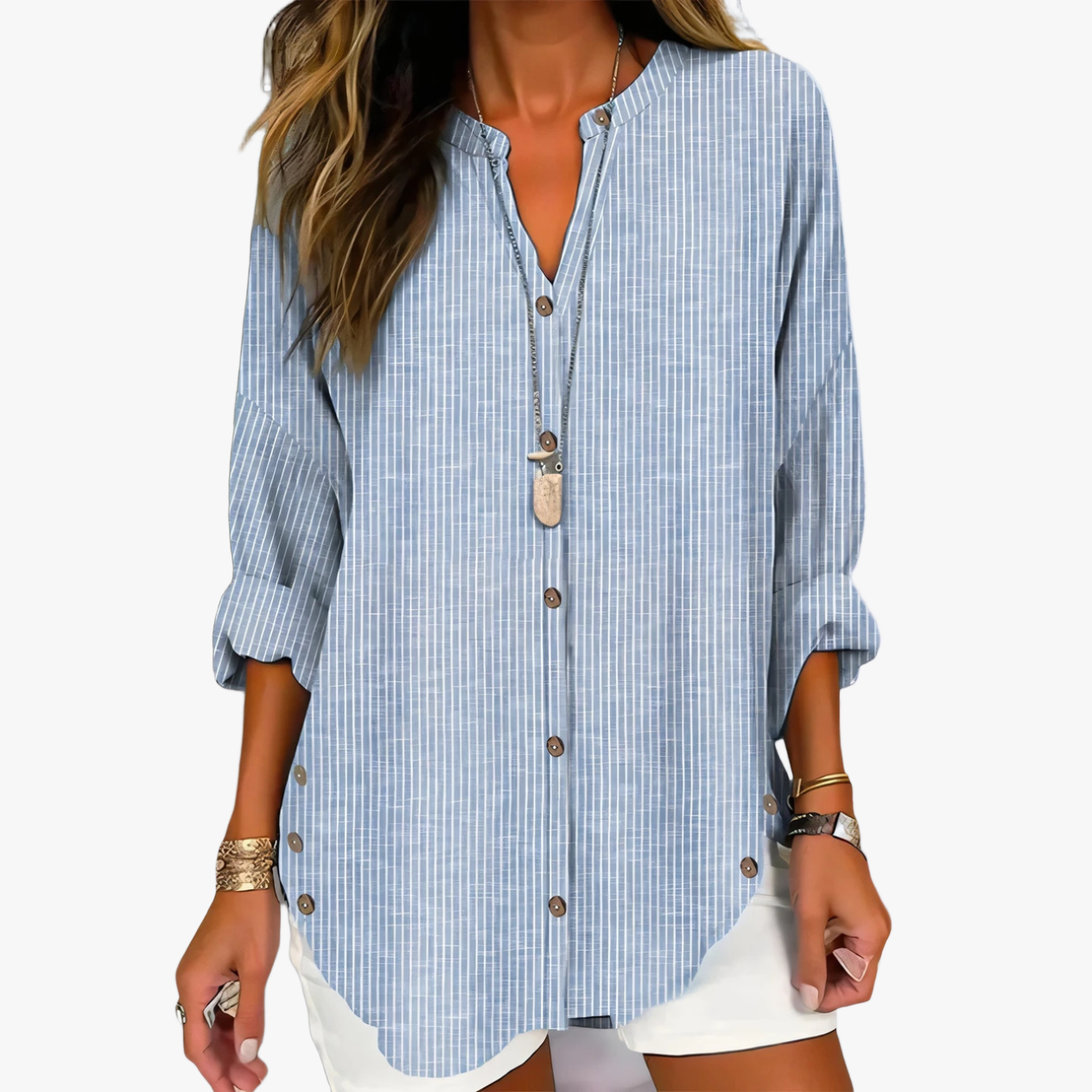 Blusa Elegante con Design Button-Down