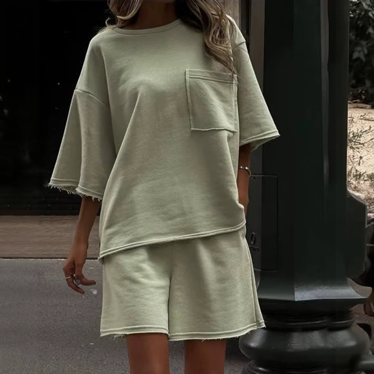 T-shirt Oversized con Tasca
