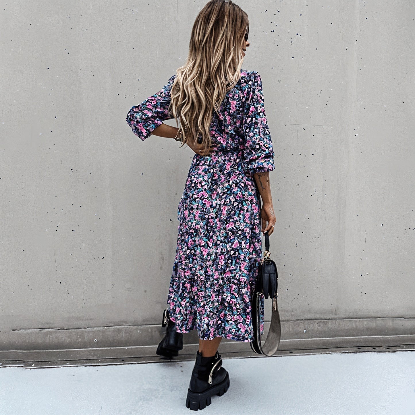Abito Bohemien con Scollo a V